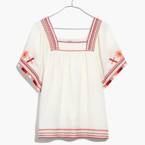 Madewell Embroidered Top